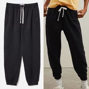 NWT Everlane Organic Cotton High Rise Sweatpants The Track Jogger Small Black